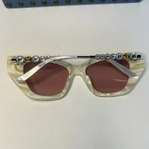 Gucci | Accessories | Newgucci Silver White Ivory 64 Crystal 